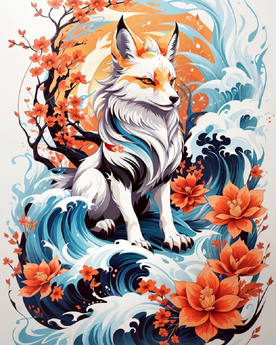 Sayılarla Boyama Hobi Seti Renkli Baskı: Tilki