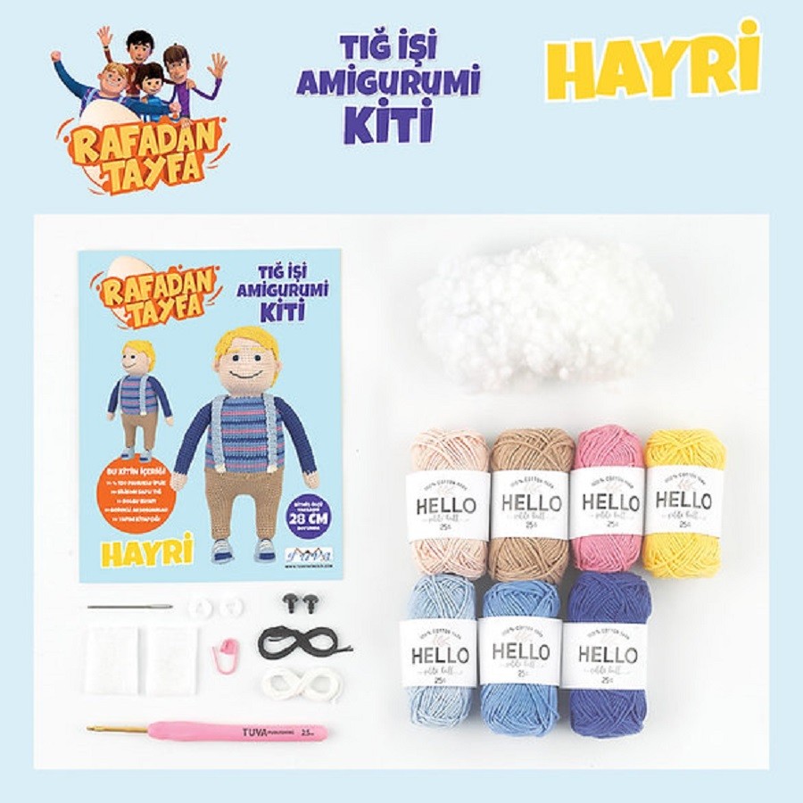 Amigurumi Seti, Rafadan Tayfa Hayri, Amigurumi Oyuncak LAK01