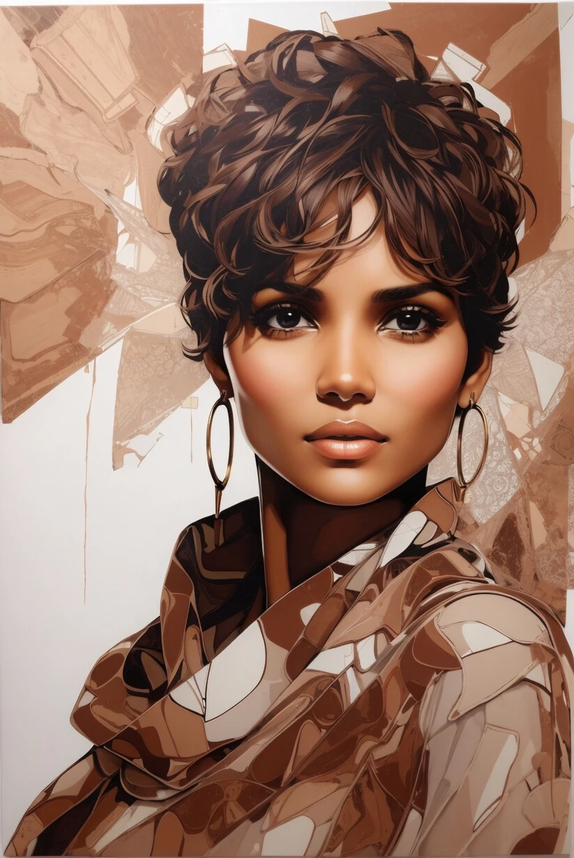 Renkli Baskılı Sayılarla Boyama Hobi Seti:  Afrika Güzeli 8