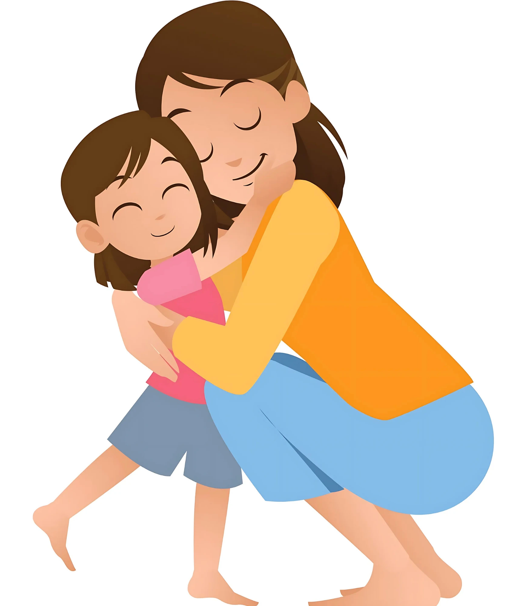 Çocuklar için Renkli Baskılı Sayılarla Boyama Hobi Seti: Anne Kız Sevgisi