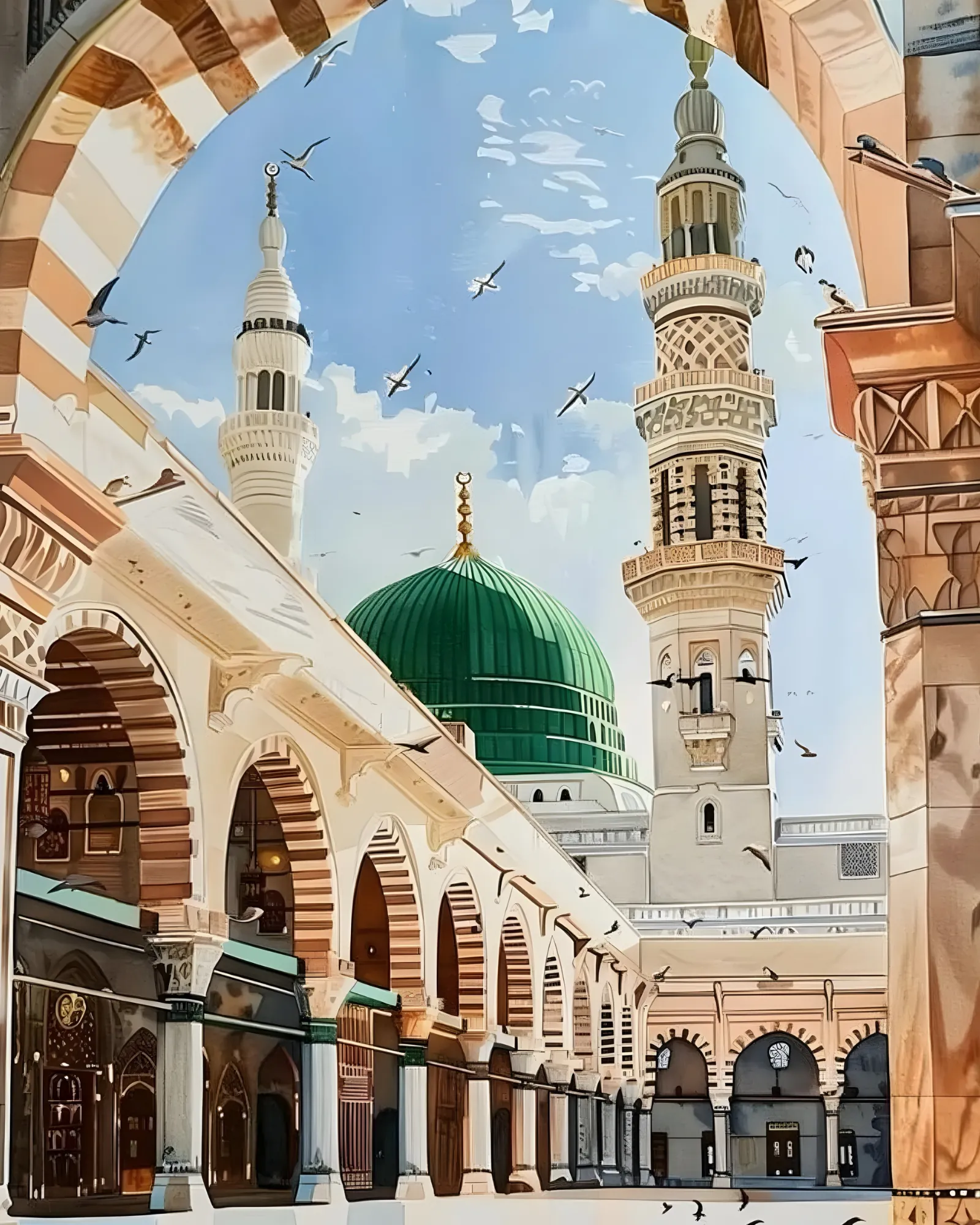 Sayılarla Boyama Seti Kasnağa Gerili İslami Eserler: Medin'enin Işığı