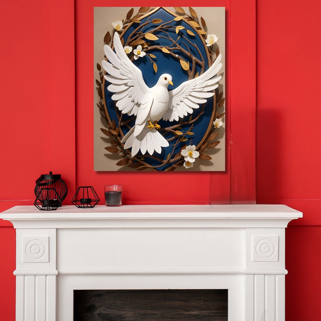 Sayılarla Boyama Hobi Seti Renkli Baskı: Beyaz Güvercin