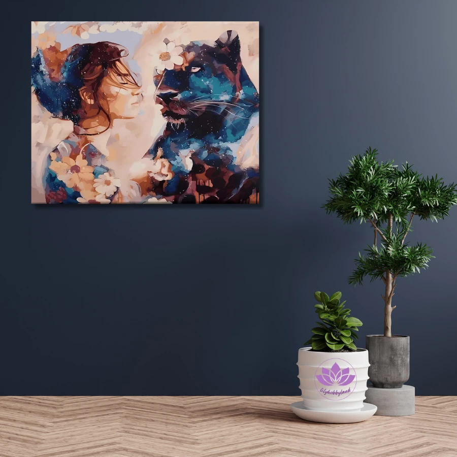 Sayılarla Boyama Hobi Seti:  Kadın ve Panter