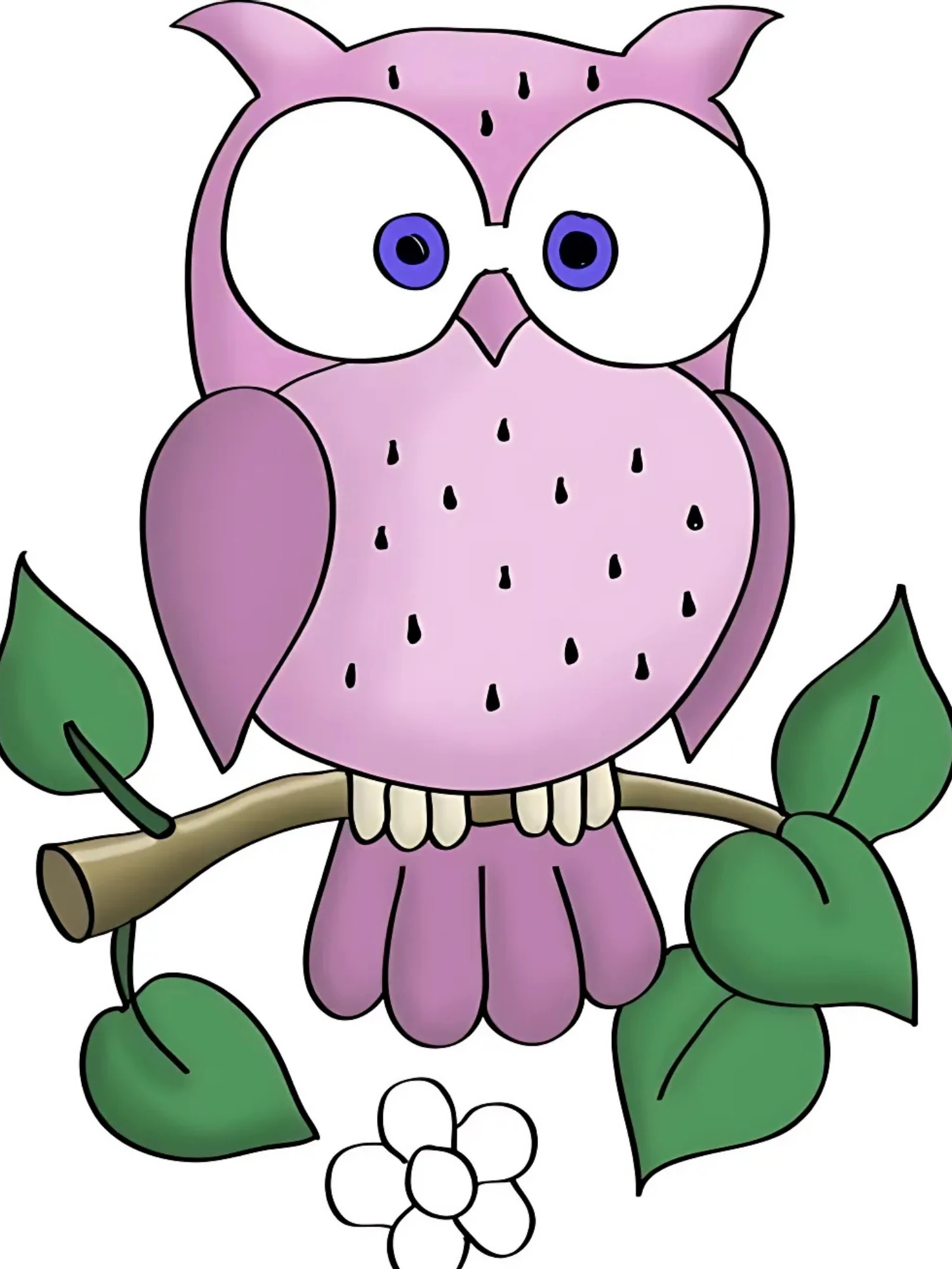 Çocuklar için Renkli Baskılı Sayılarla Boyama Hobi Seti: Baykuş