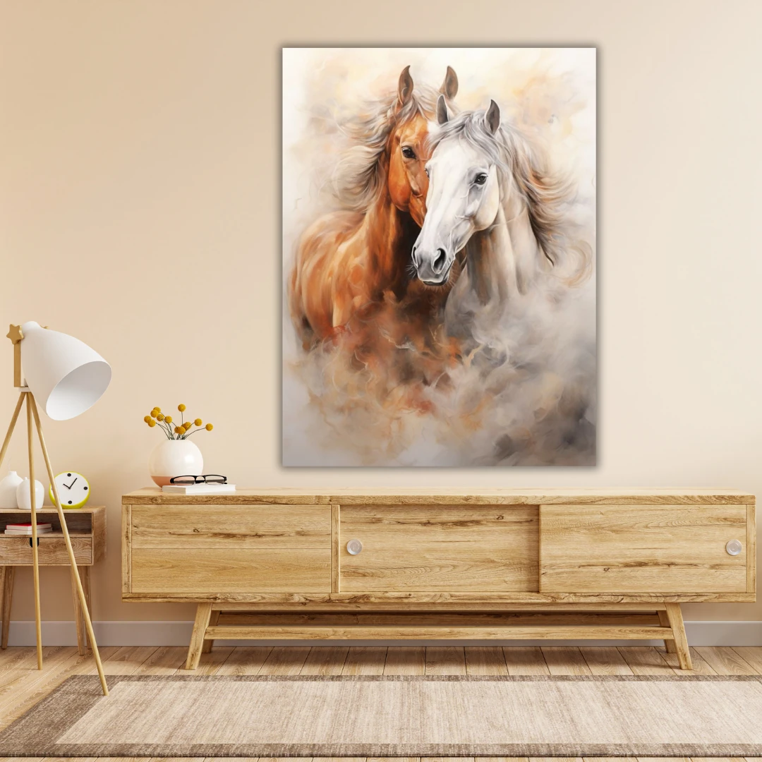 Sayılarla Boyama Hobi Seti Renkli Baskı: Asil Atlar