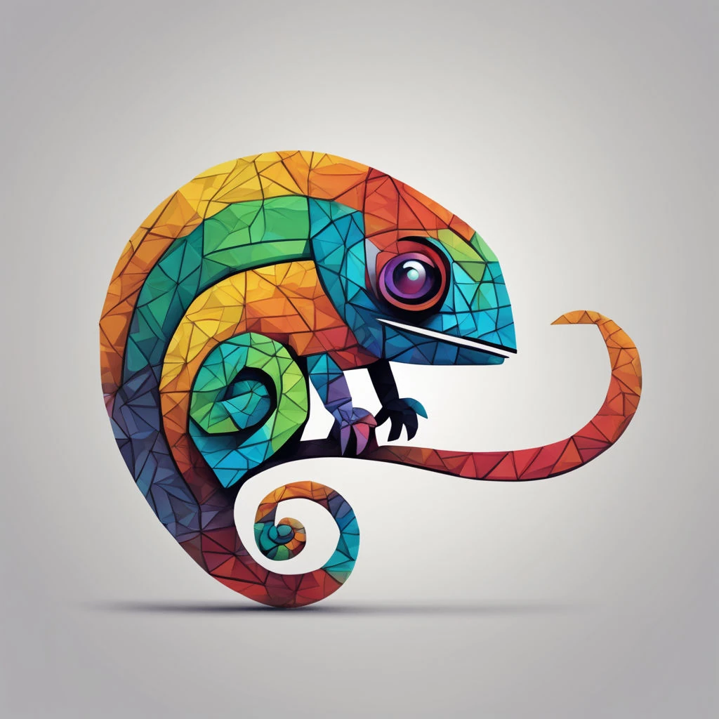 Renkli Baskılı Sayılarla Boyama Hobi Seti:  Bukalemun