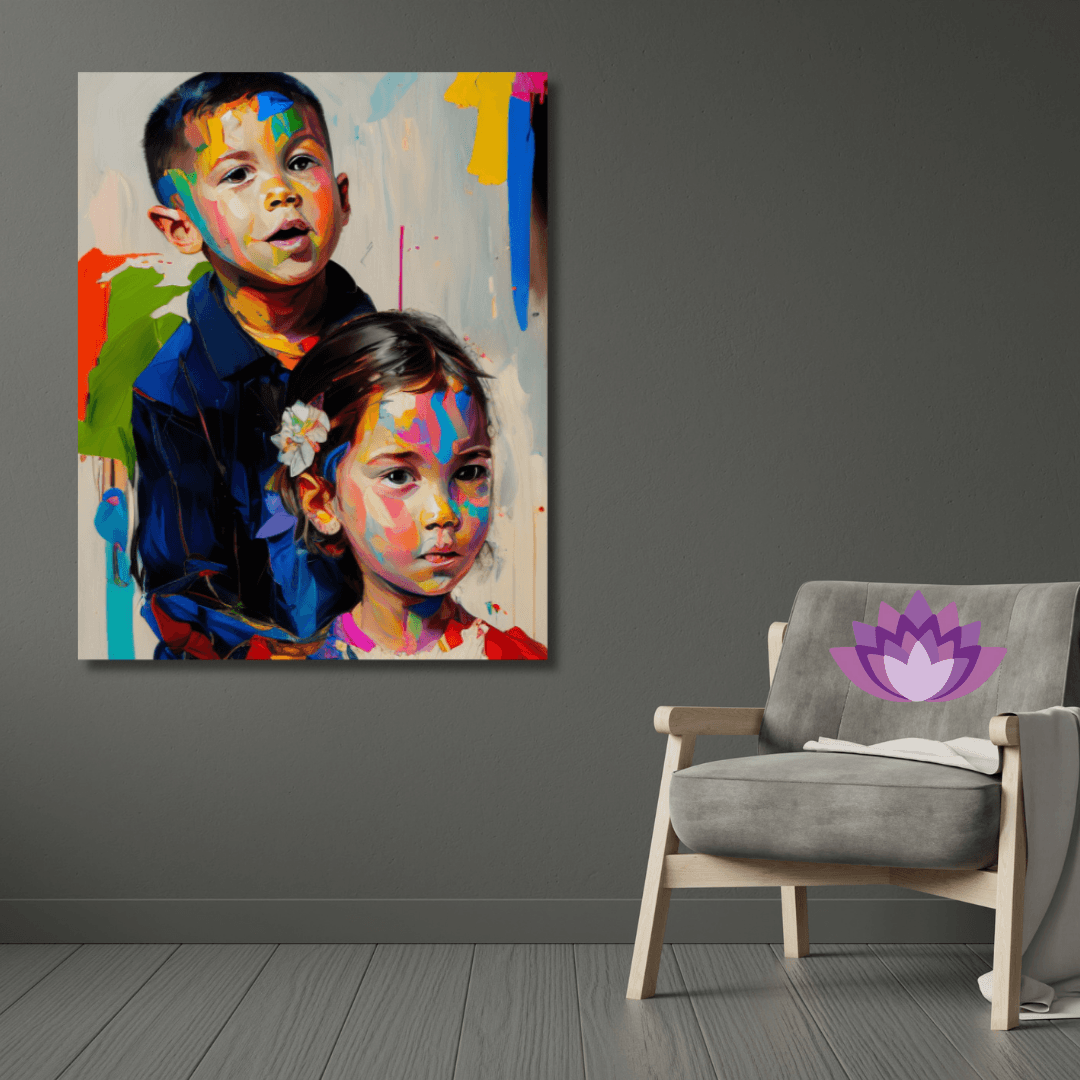 Sayılarla Boyama Hobi Seti Renkli Baskı: Kardeşler