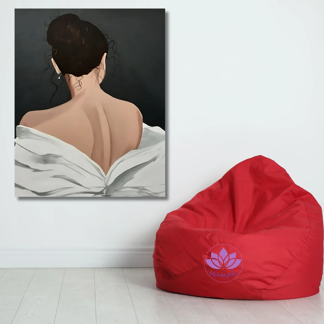 Sayılarla Boyama Hobi Seti Renkli Baskılı : Kadının Duruşu 3