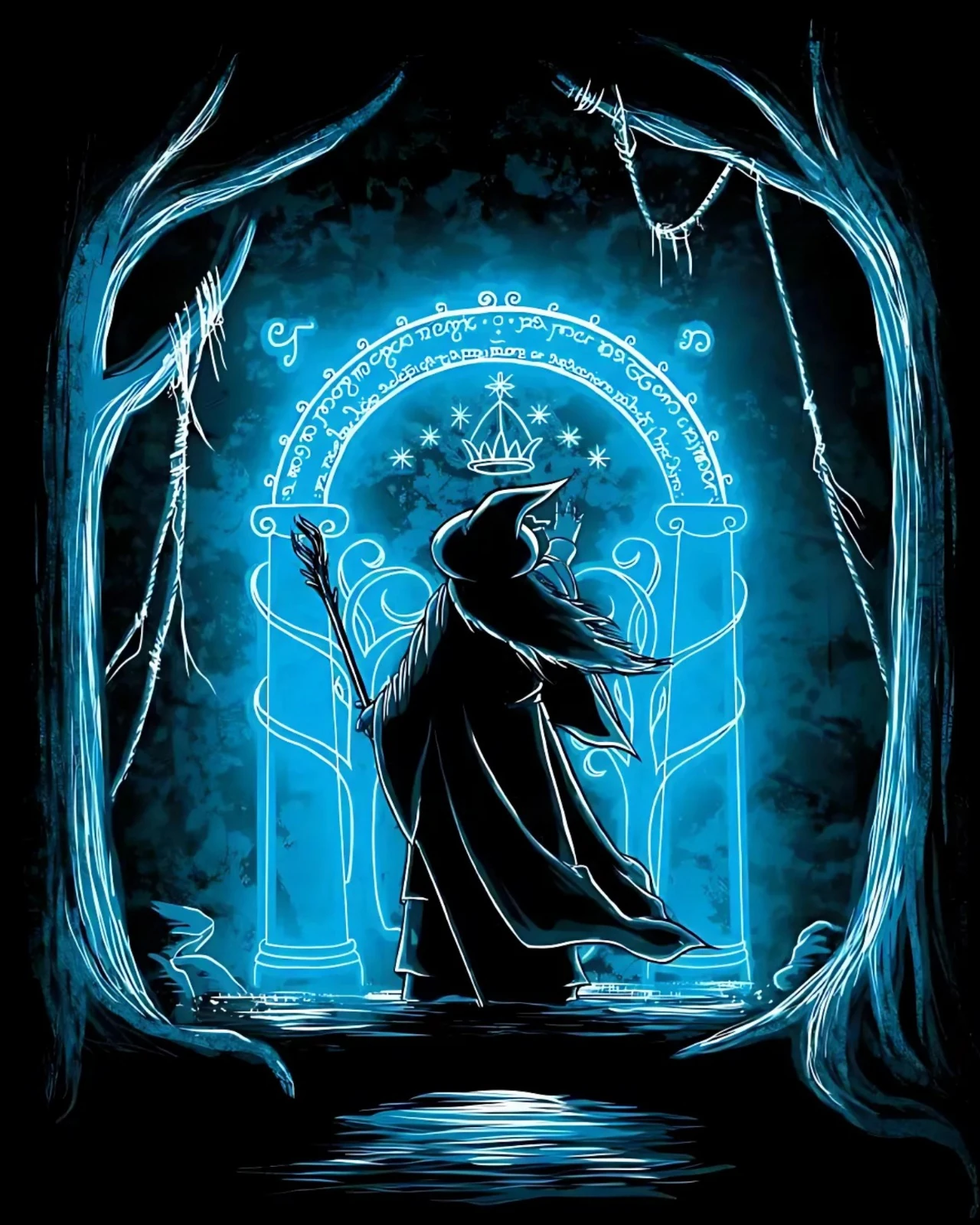 Sayılarla Boyama Seti Kasnağa Gerili: Orta Dünya-Mavi Işığın Ardında