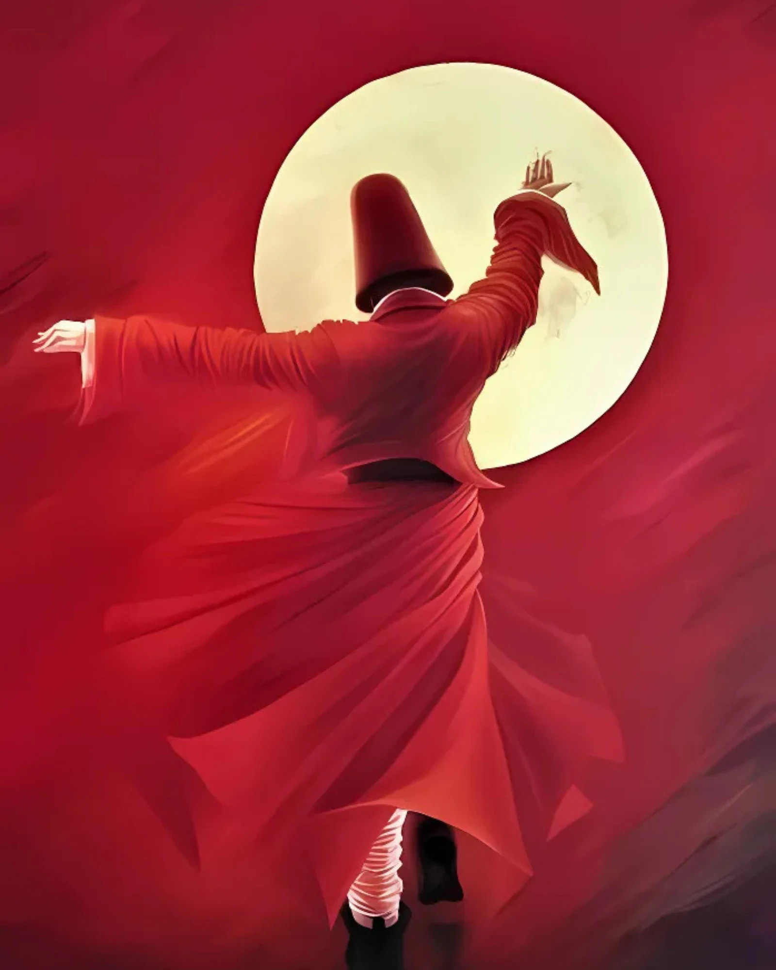 Sayılarla Boyama Hobi Seti Renkli Baskılı: Semazen