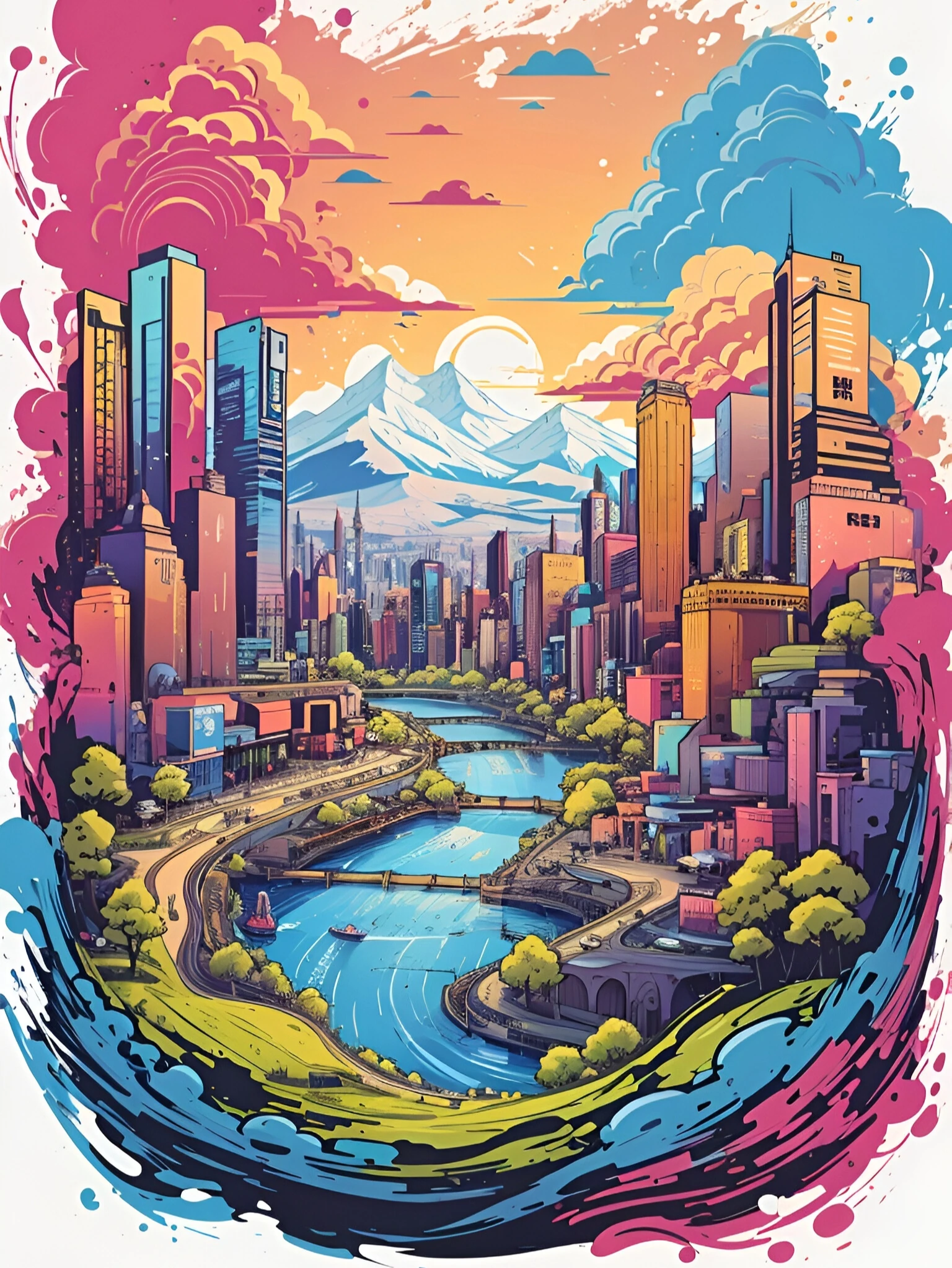 Sayılarla Boyama Seti-Manzara:  Büyülü Dağ