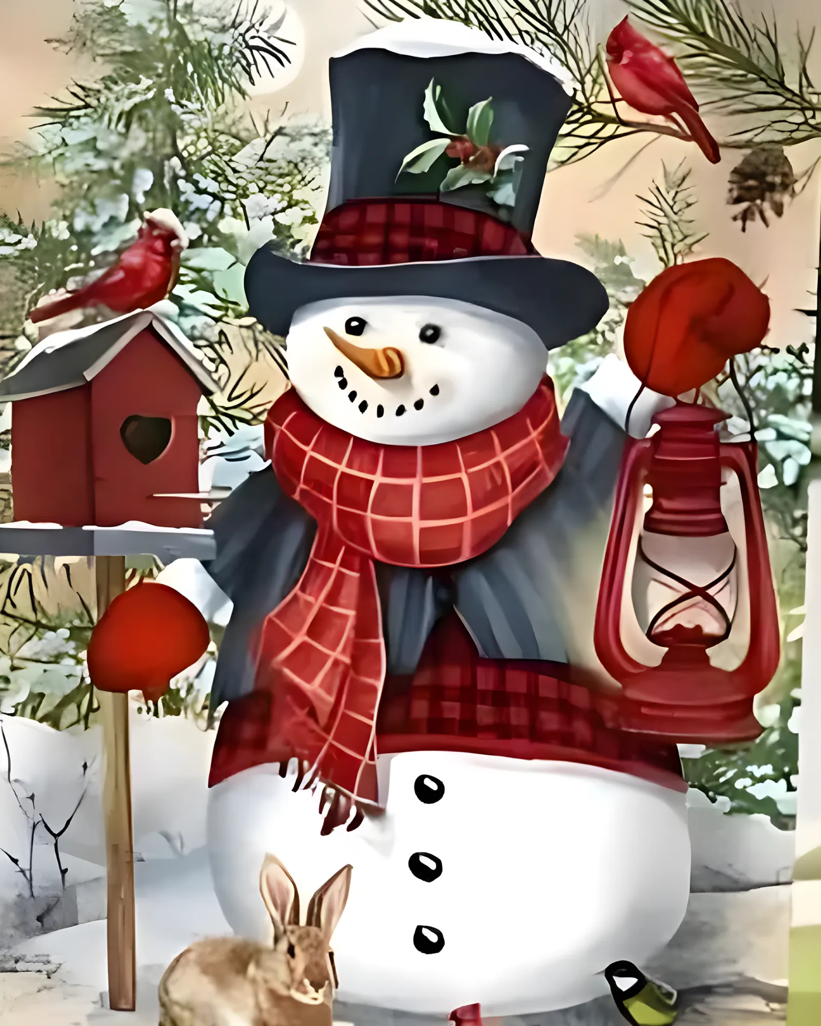  Sayılarla Boyama Seti Yeni Yıl Temalı: Kardan Adam