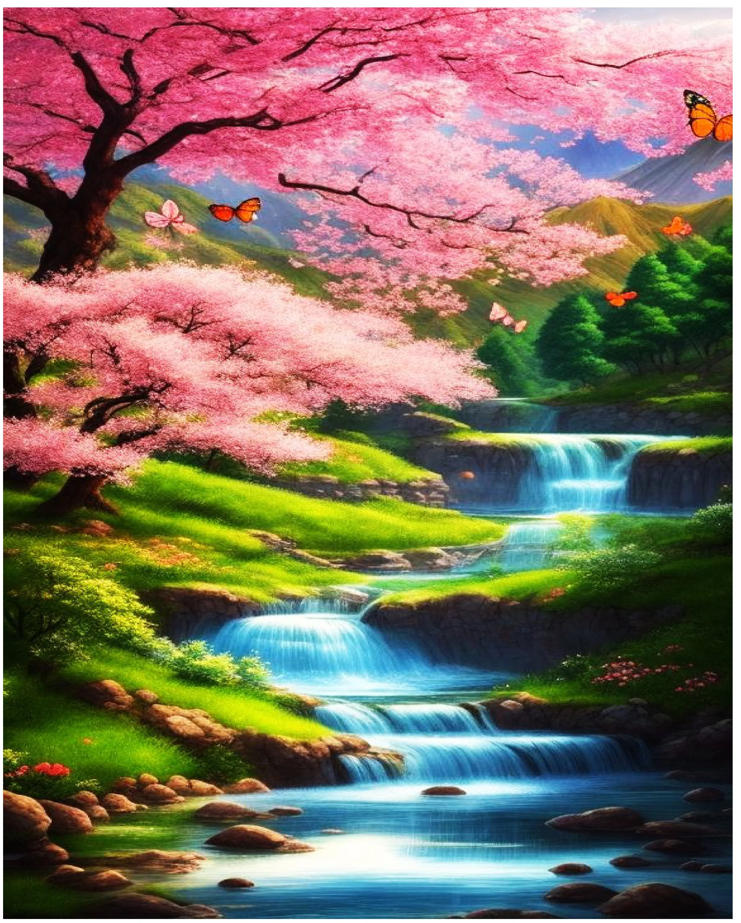 Sayılarla Boyama Hobi Seti Renkli Baskılı: Pembe Orman