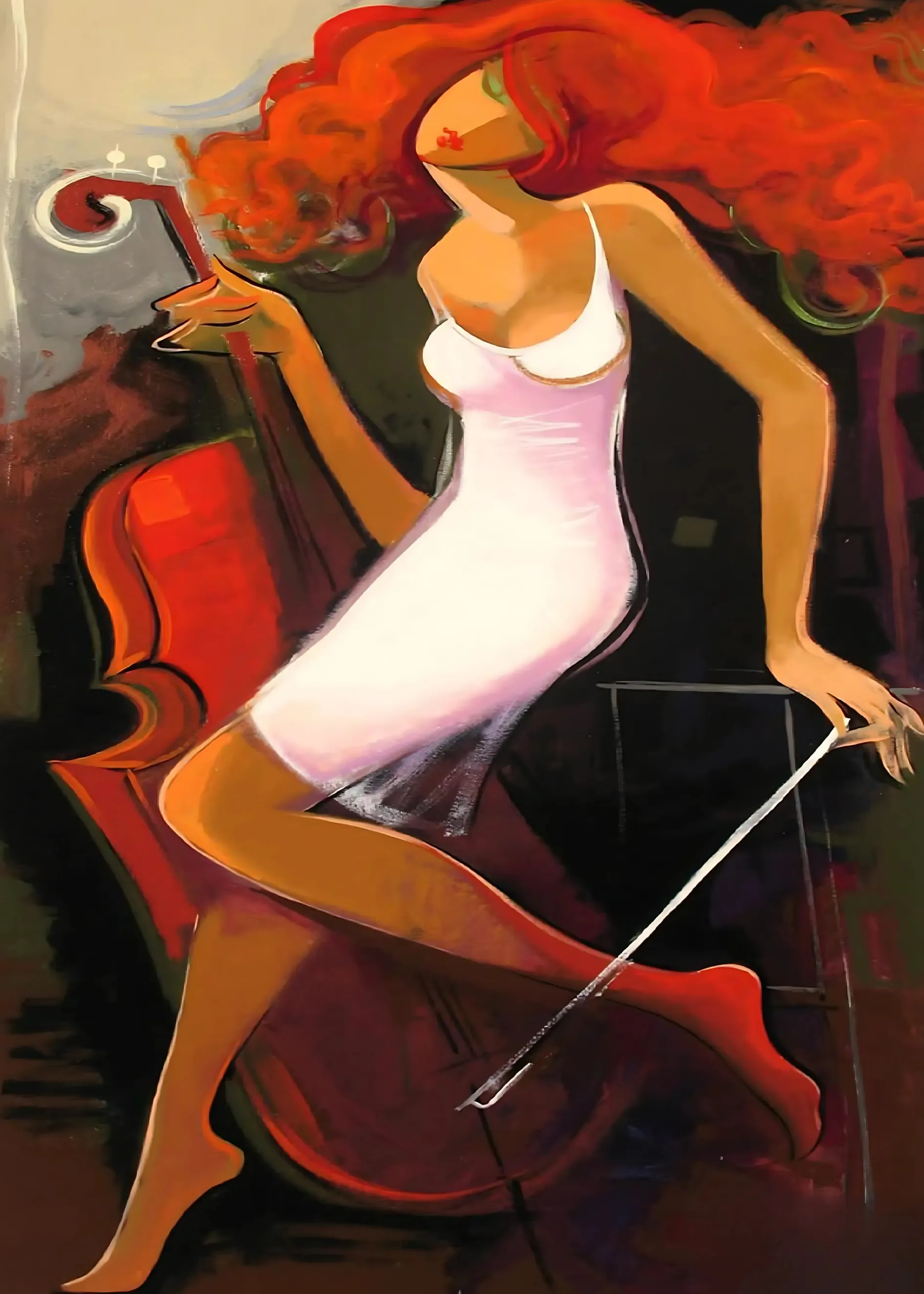 Sayılarla Boyama Hobi Seti Renkli Baskılı: Müzisyen kız