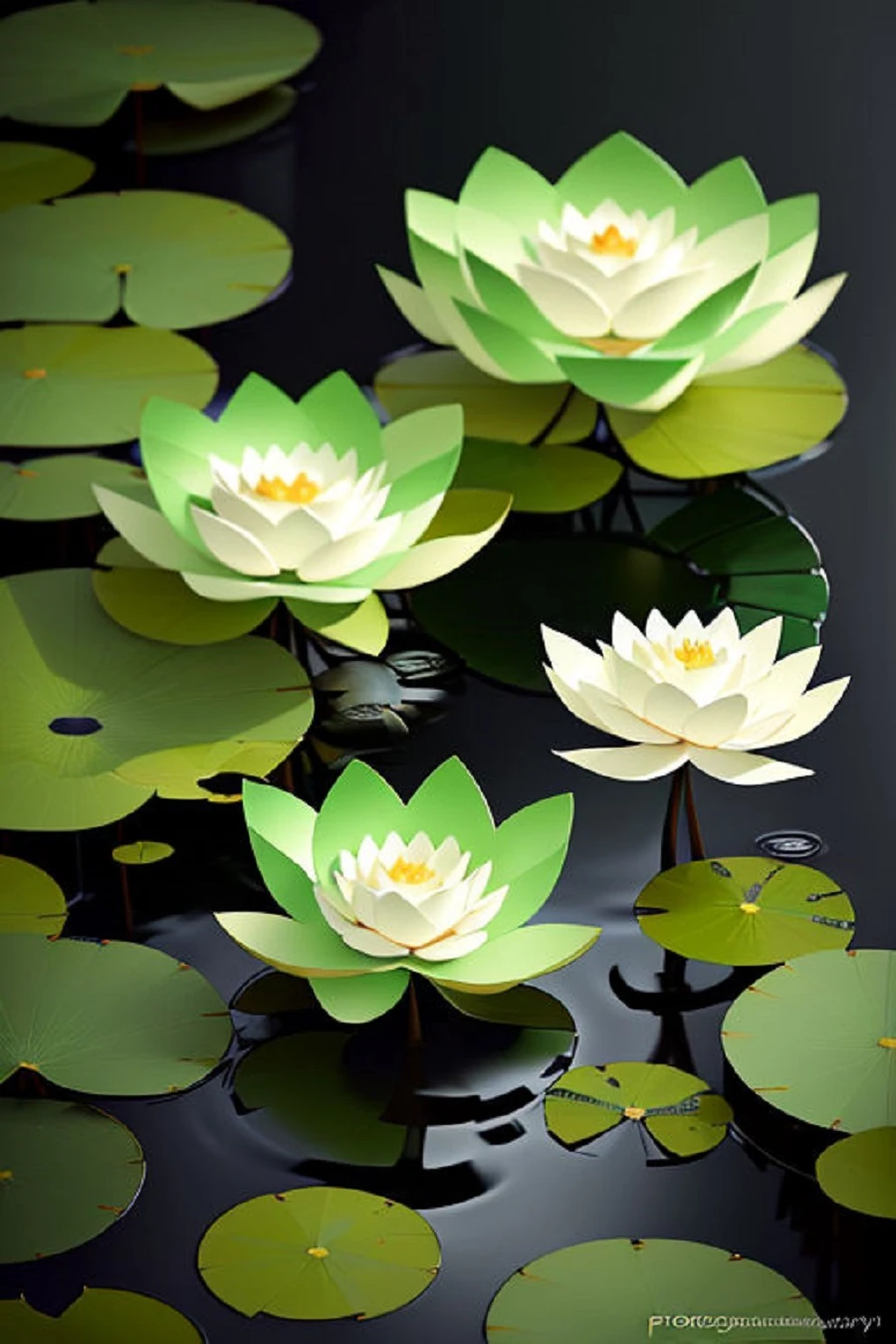 Renkli Baskılı Sayılarla Boyama Hobi Seti: Nilüfer 2