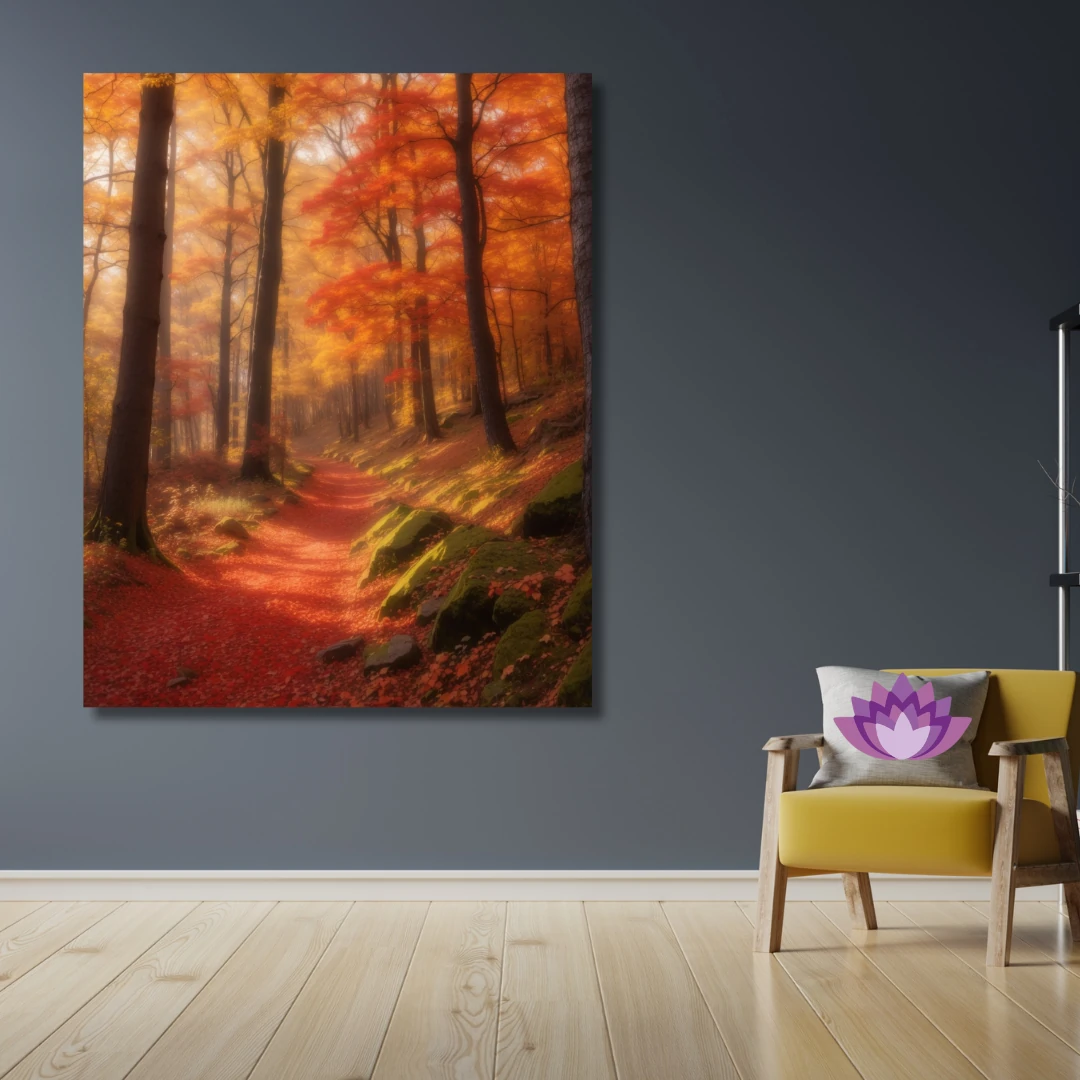 Sayılarla Boyama Hobi Seti Renkli Baskı:  Sonbaharın Rengi