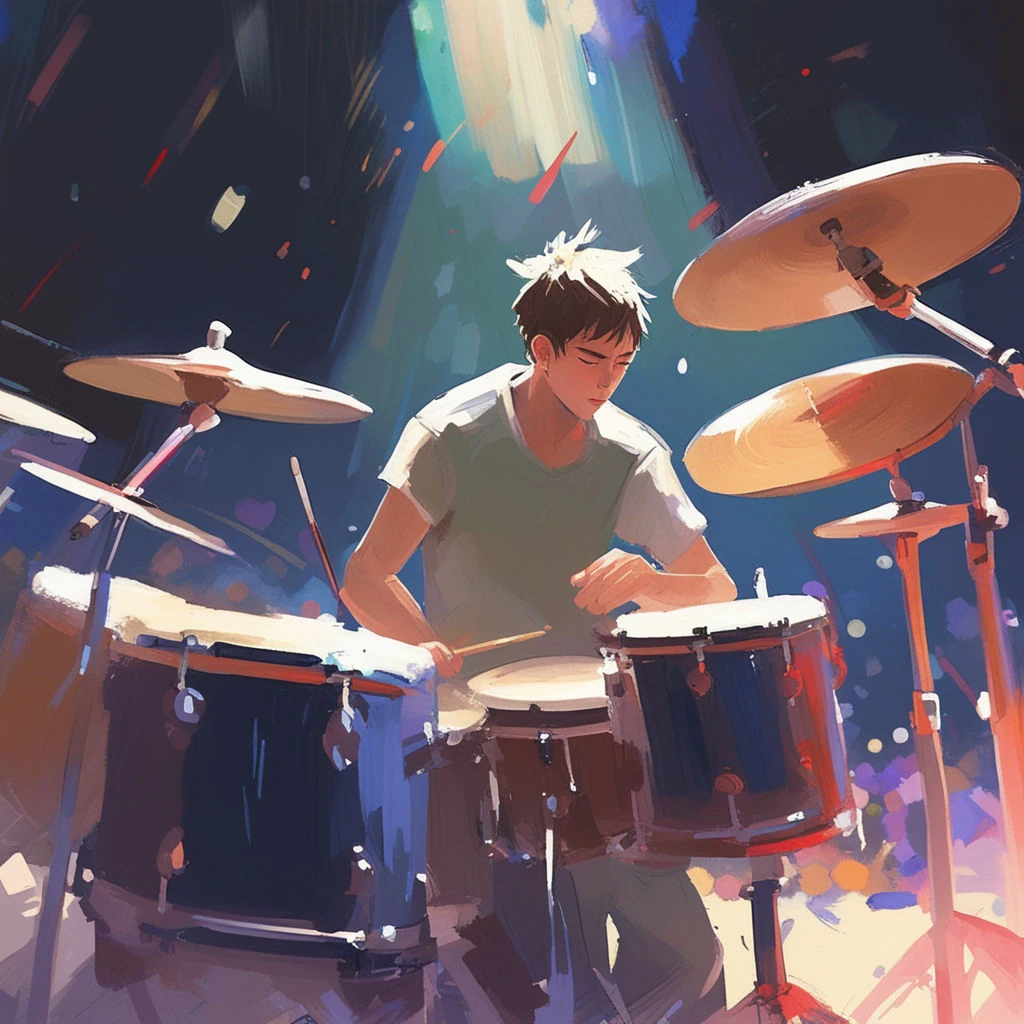 Renkli Baskılı Sayılarla Boyama Hobi Seti: Müzisyen