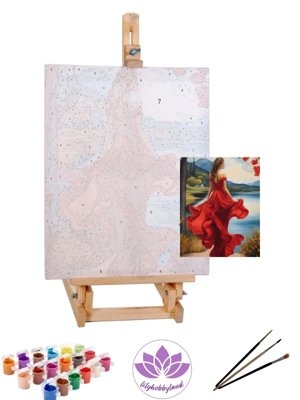 Sayılarla Boyama Hobi Seti Renkli Baskı: Denize Yürüyüş 2