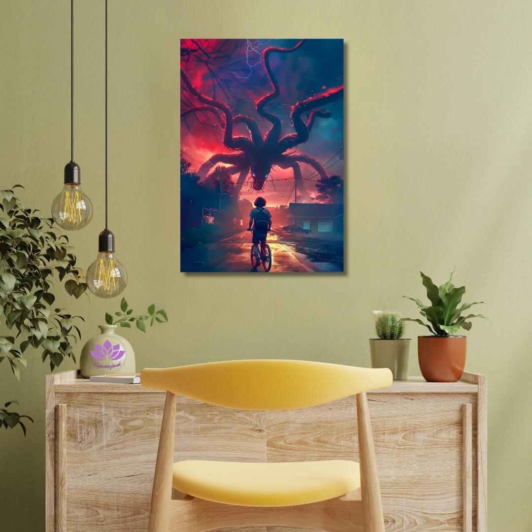 Sayılarla Boyama Seti Kasnağa Gerili:  Stranger Things-Mind flayer'in Gölgesi