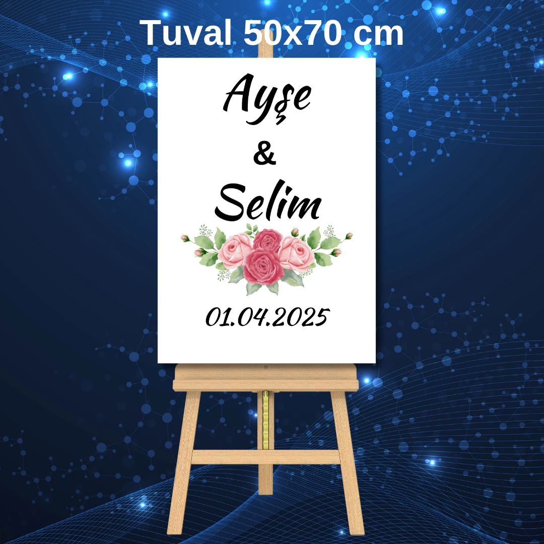 Kişiye Özel Düğün/Nişan Karşılama Panosu