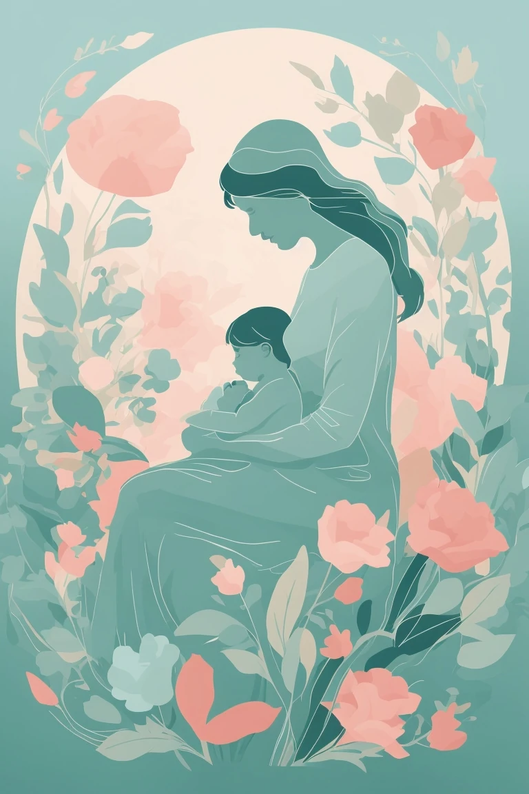 Renkli Baskılı Sayılarla Boyama Hobi Seti:  Anne ve Çocuk