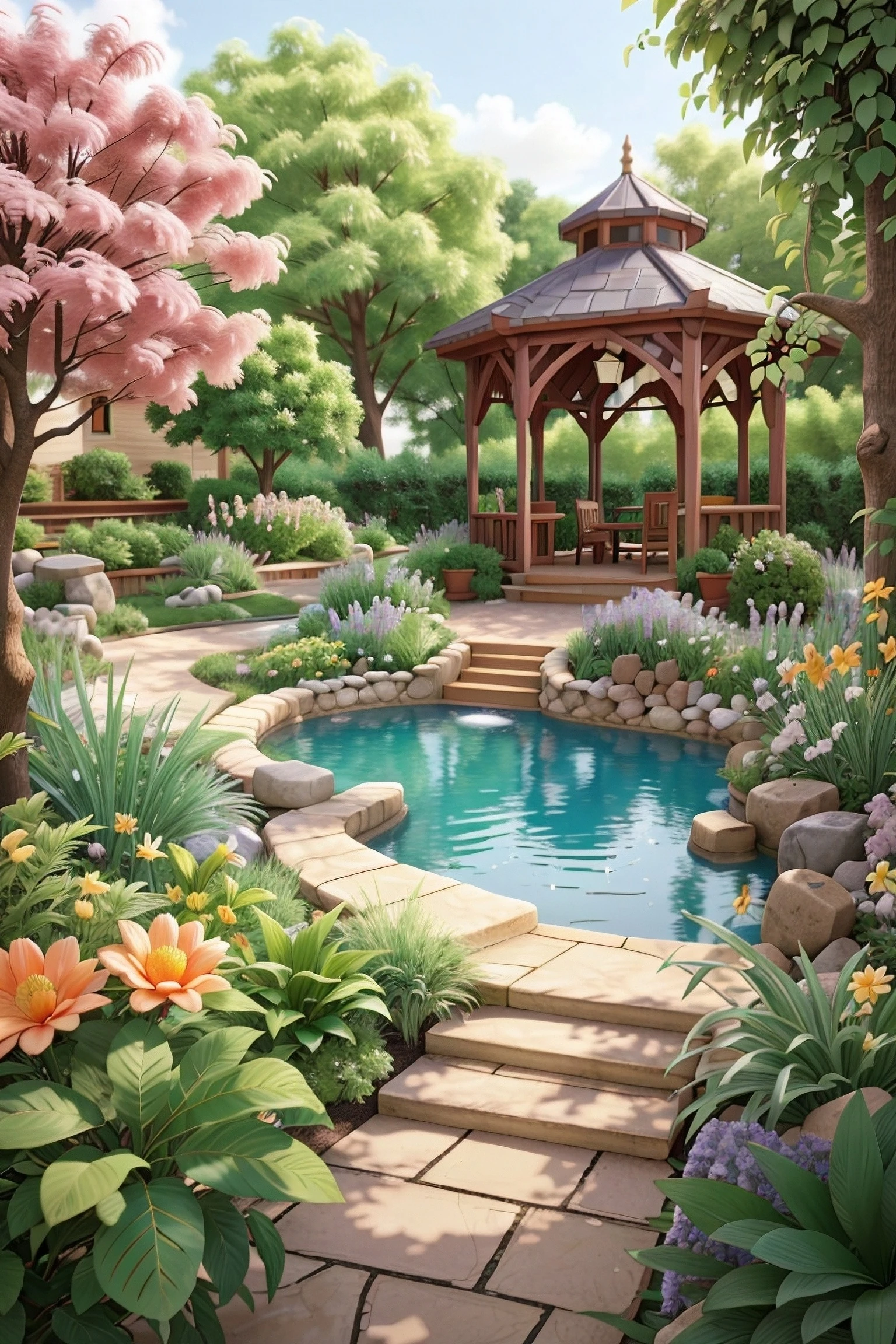 Renkli Baskılı Sayılarla Boyama Hobi Seti:  Renkli Bahçe