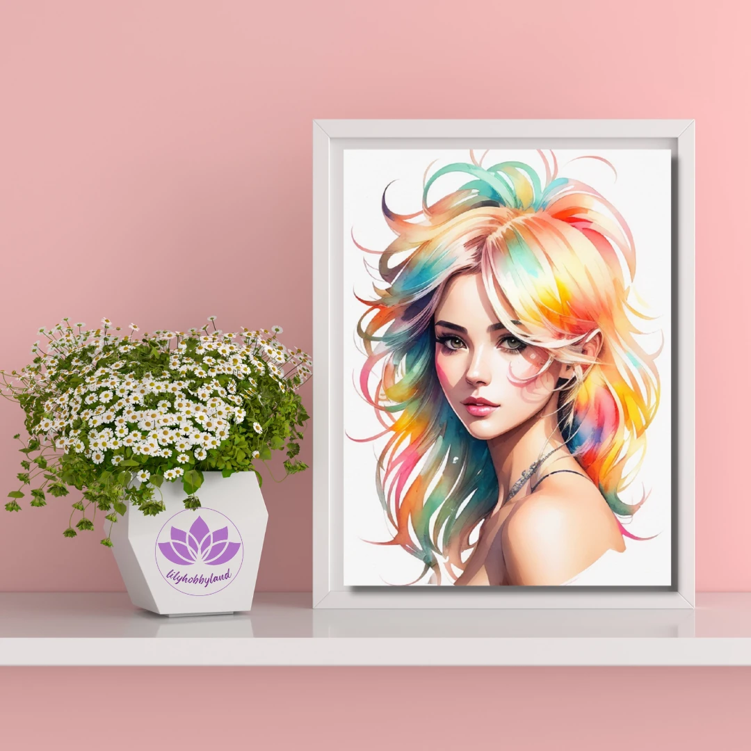 Sayılarla Boyama Hobi Seti Renkli Baskı: Renkli Güzel