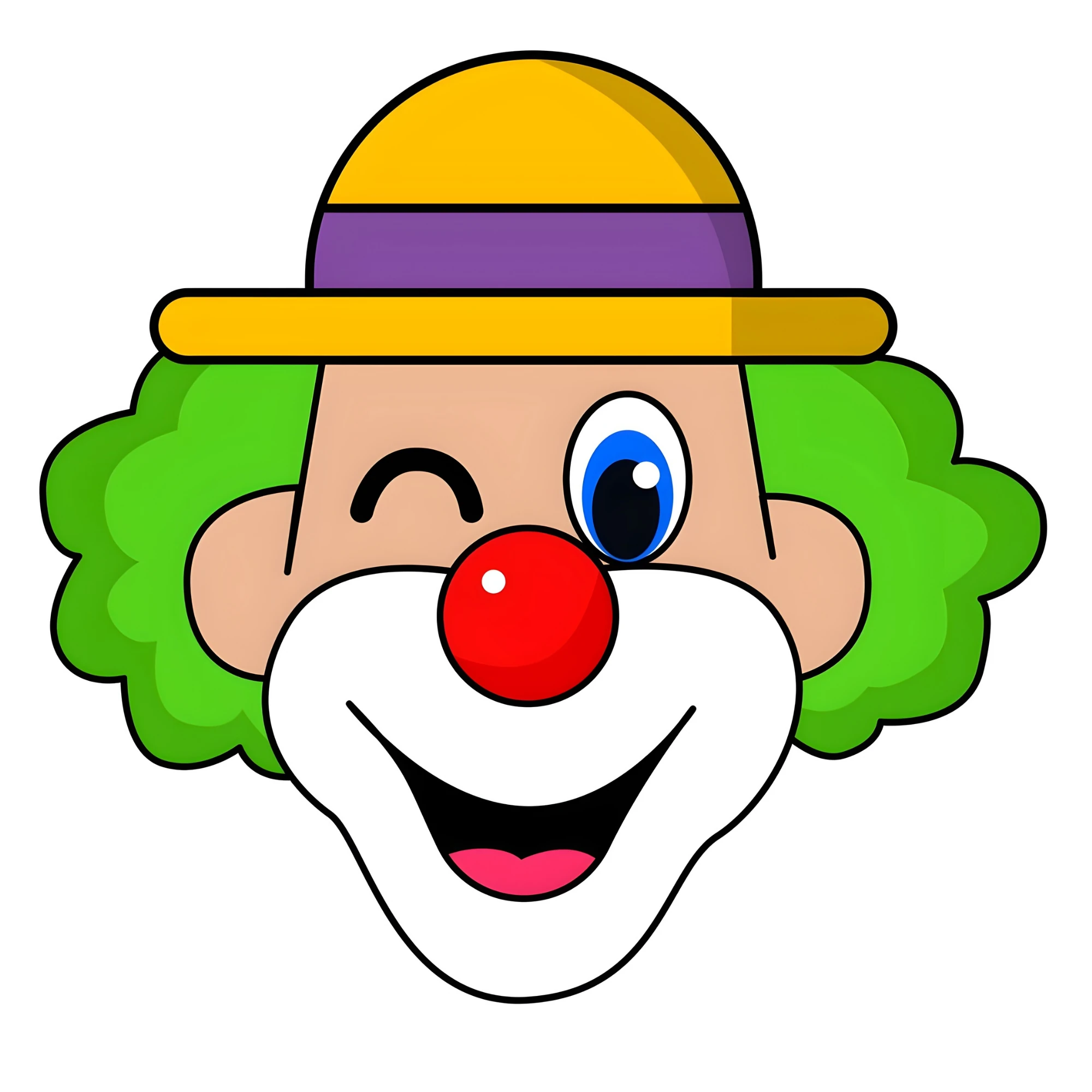 Çocuklar için Renkli Baskılı Sayılarla Boyama Hobi Seti (20x20 cm): Neşeli Palyaço 2