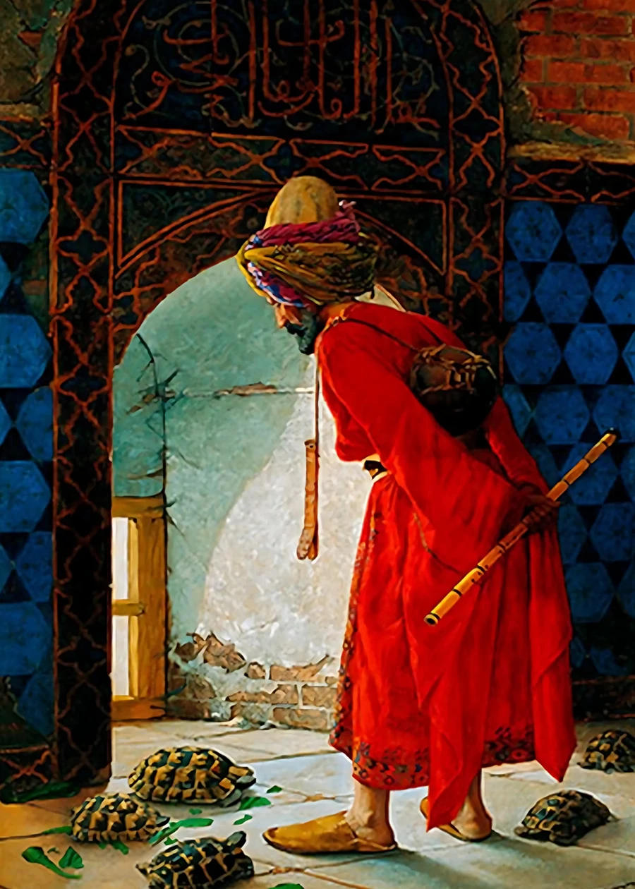 Dünya Klasikleri – Sayılarla Boyama Seti: Osman Hamdi Bey-Kaplumbağa Terbiyecisi