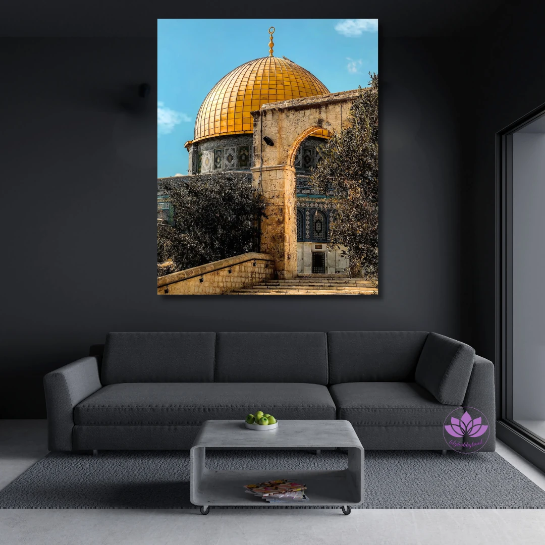 Sayılarla Boyama Seti Kasnağa Gerili İslami Eserler: Mescid-i Aksa 5