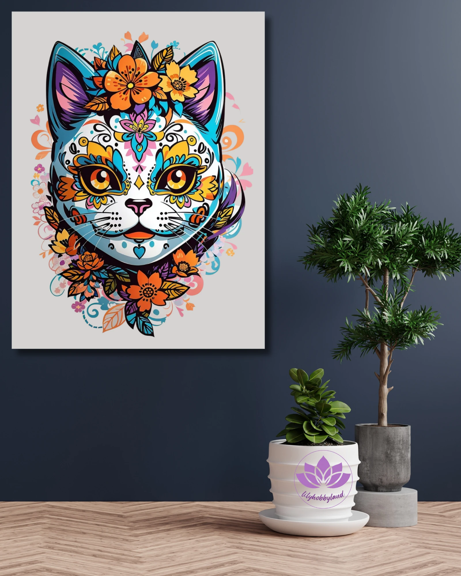 Sayılarla Boyama Hobi Seti Renkli Baskı: Kedicik 4