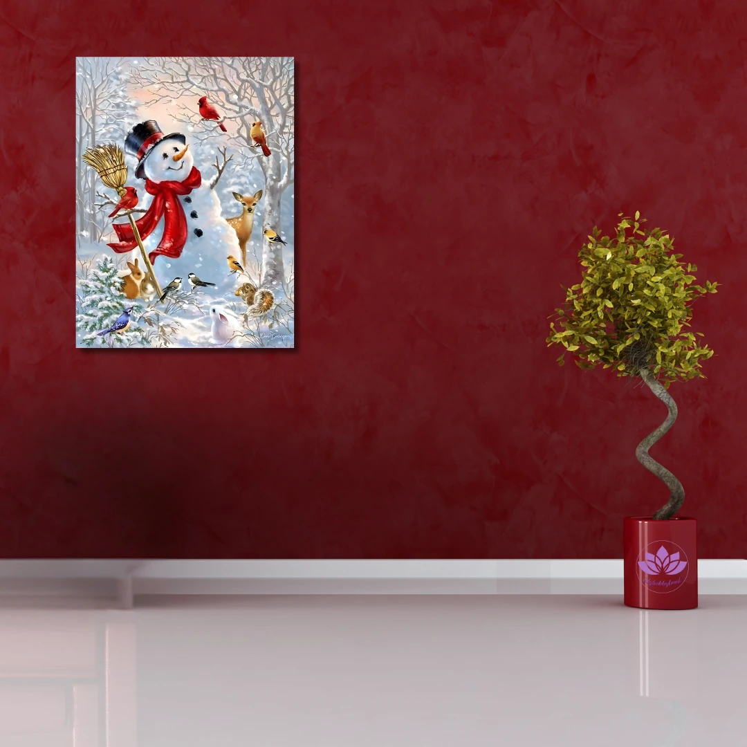  Sayılarla Boyama Seti Yeni Yıl Temalı: Neşeli Kardan Adam