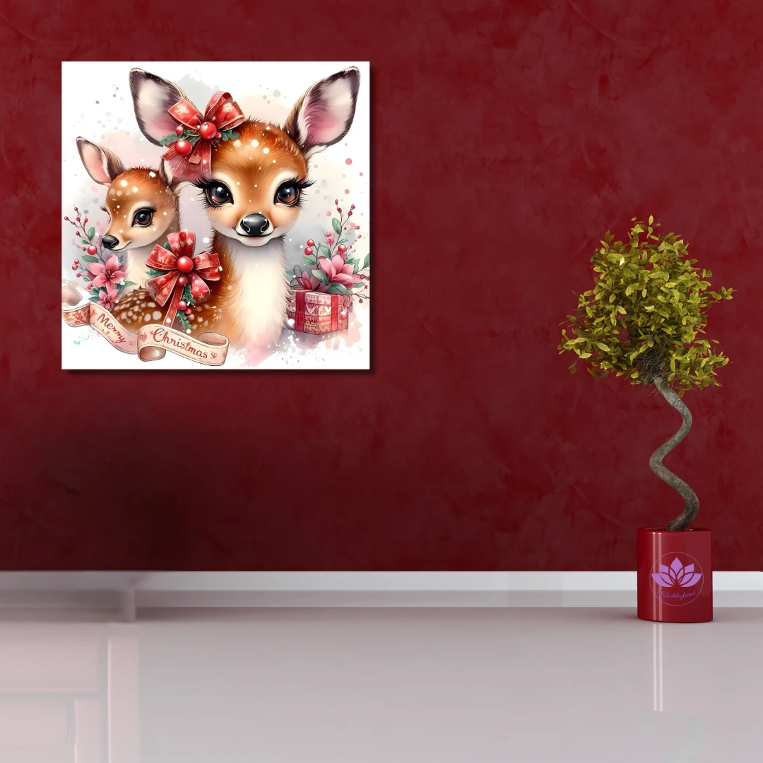  Sayılarla Boyama Seti Yeni Yıl Temalı: Sevimli Geyikler