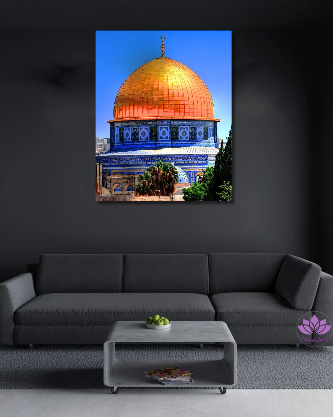 Sayılarla Boyama Seti Kasnağa Gerili İslami Eserler: Mescid-i Aksa 3