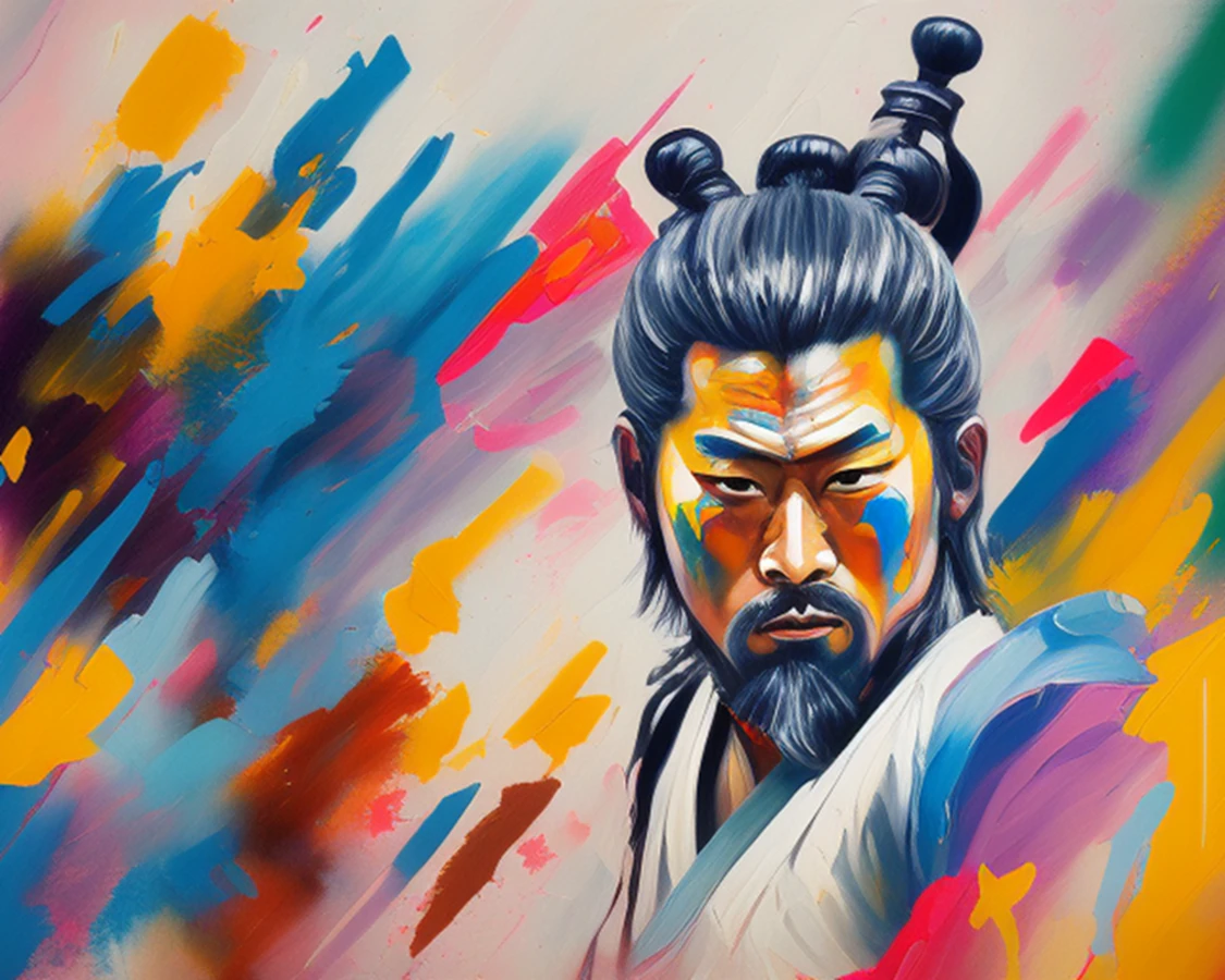 Sayılarla Boyama Hobi Seti renkli Baskı: Samuray 2