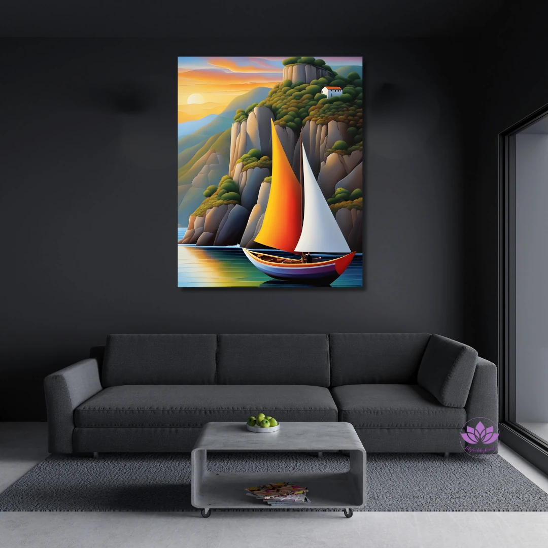 Sayılarla Boyama Seti-Manzara: Renkli Yelkenli