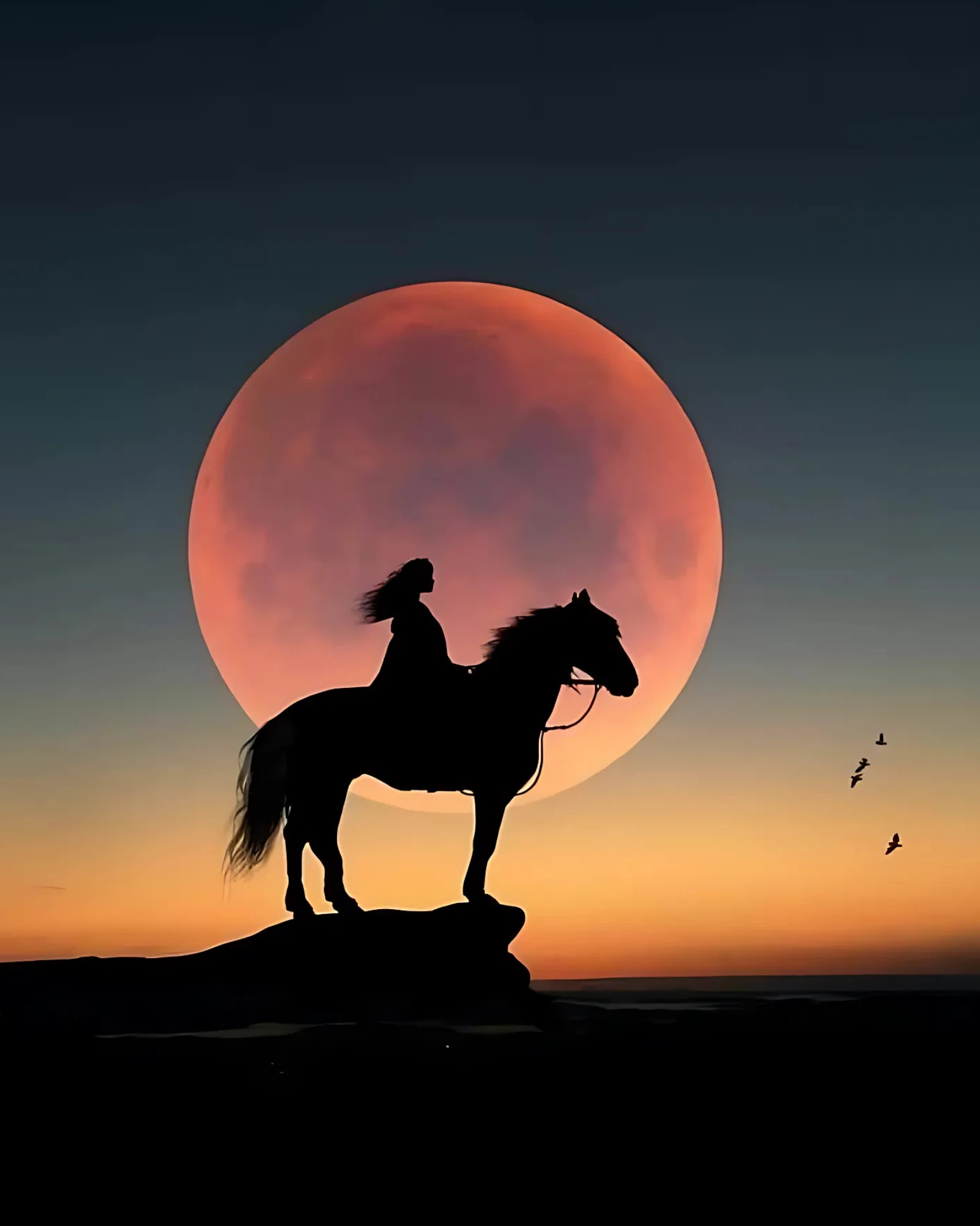 Sayılarla Boyama Hobi Seti Renkli Baskılı: Dolunayda Gezinti