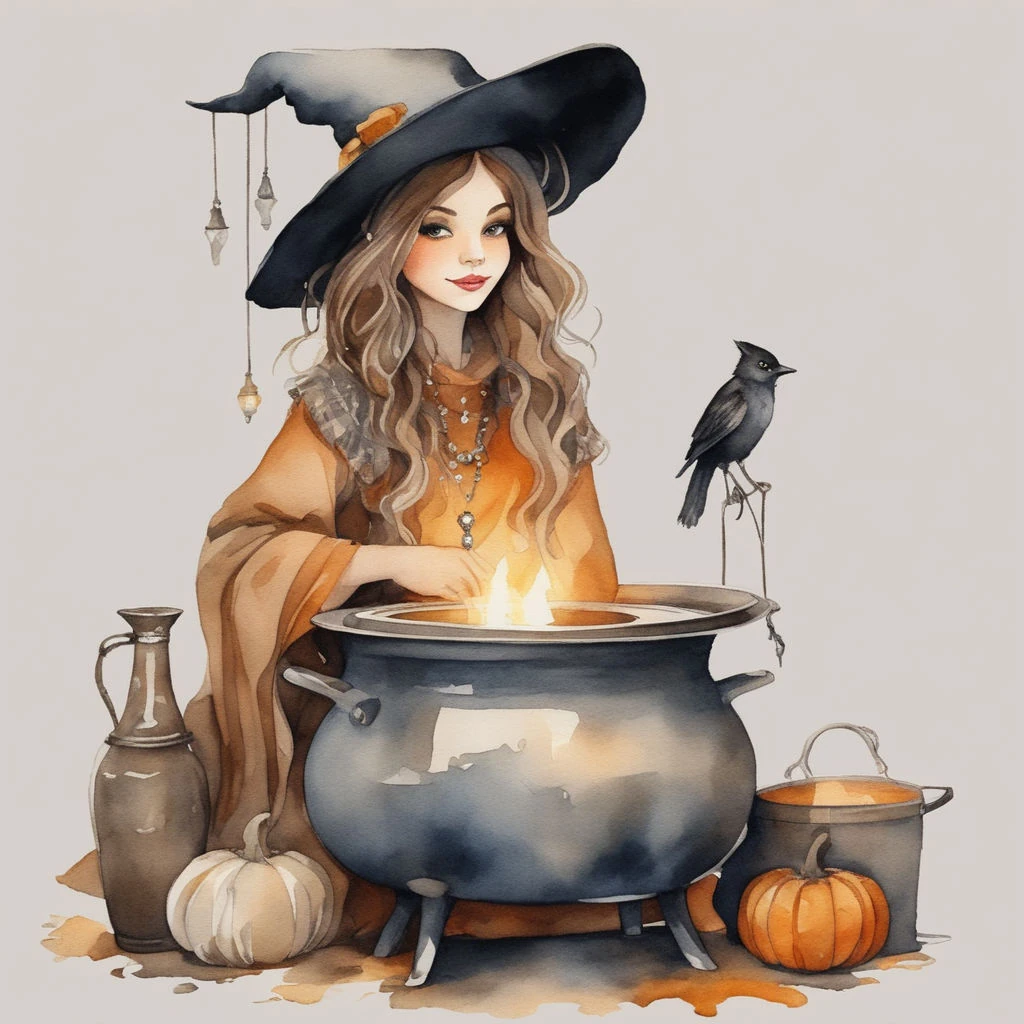 Renkli Baskılı Sayılarla Boyama Hobi Seti: Büyücü Kız