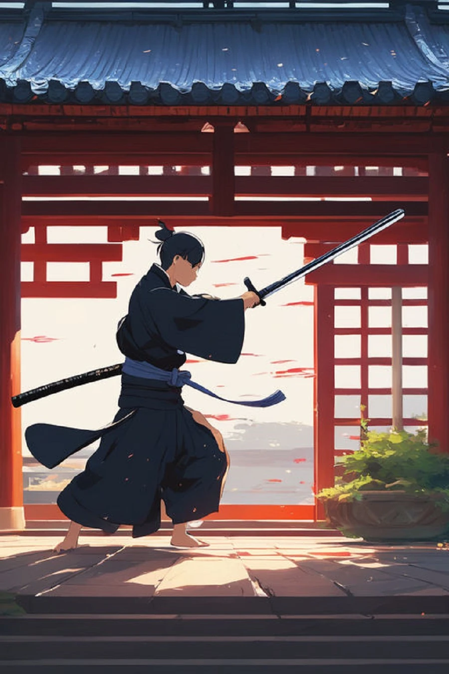 Renkli Baskılı Sayılarla Boyama Hobi Seti: Samuray 7