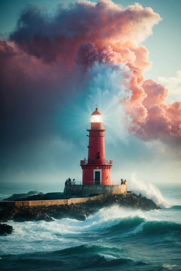 Renkli Baskılı Sayılarla Boyama Hobi Seti: Deniz Feneri 2