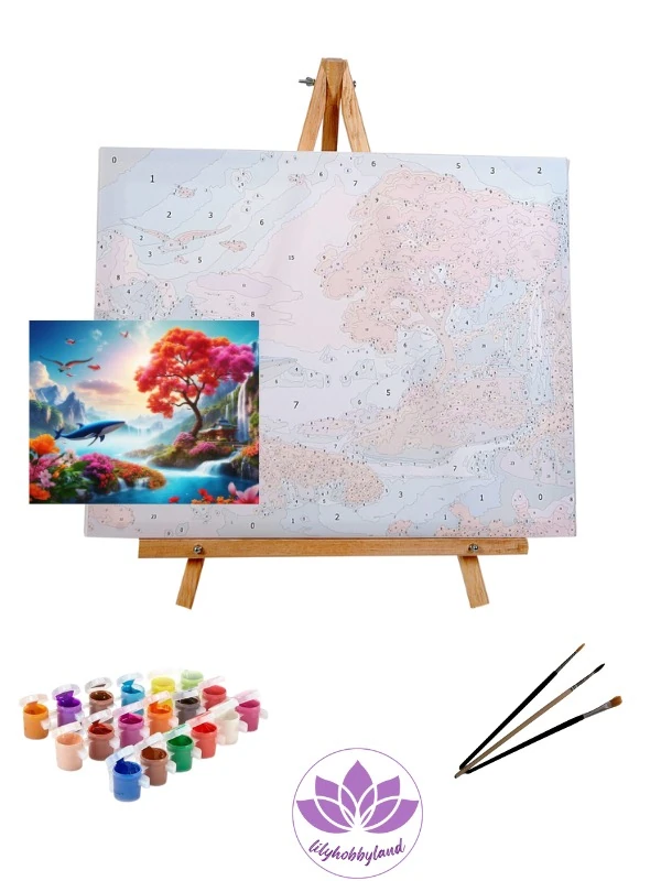 Renkli Baskılı Sayılarla Boyama Hobi Seti: Doğanın Rengi 3