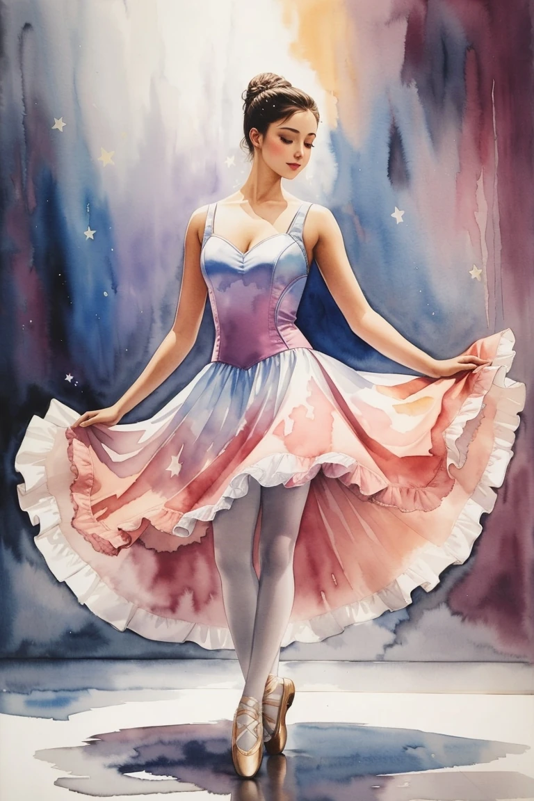 Renkli Baskılı Sayılarla Boyama Hobi Seti: Balerin