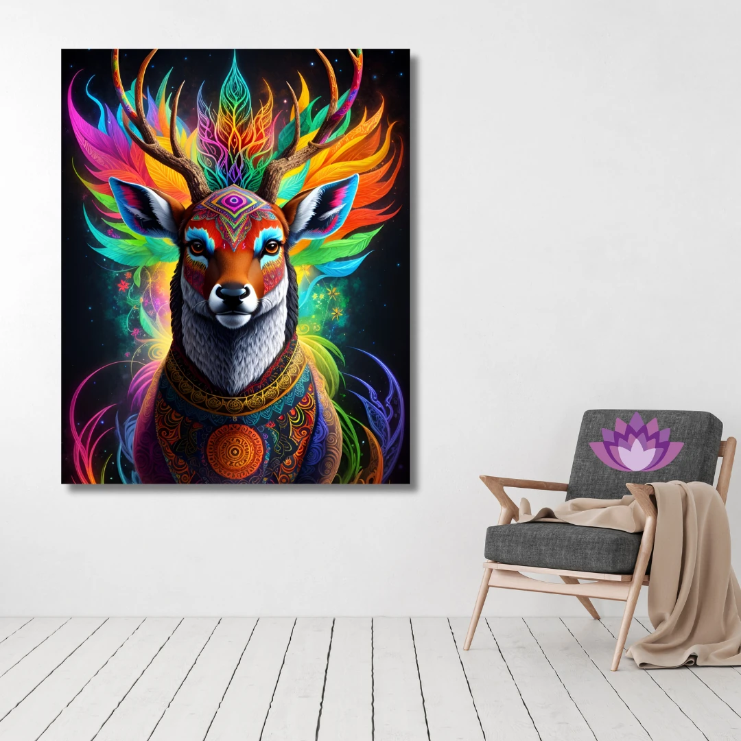 Sayılarla Boyama Hobi Seti Renkli Baskı: Renkli Geyik