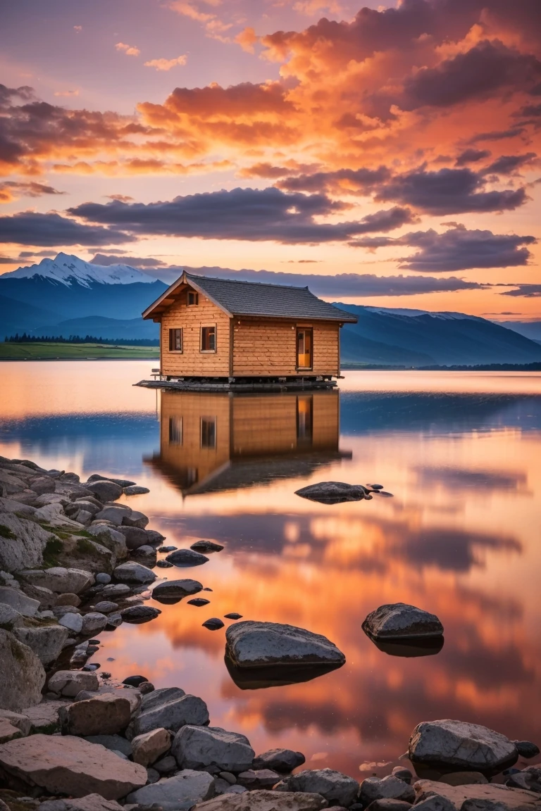 Renkli Baskılı Sayılarla Boyama Hobi Seti: Göldeki Ev