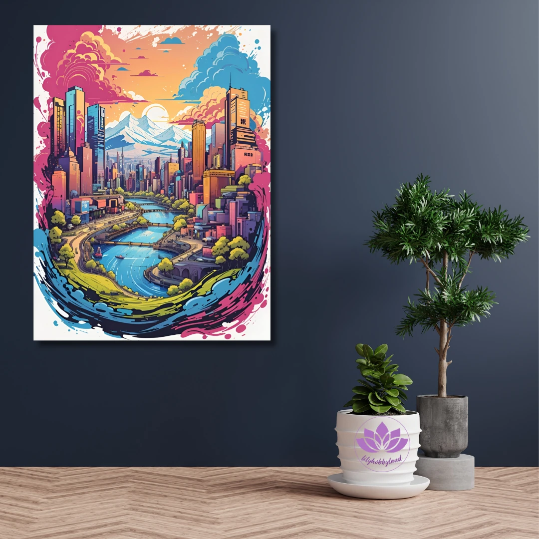 Sayılarla Boyama Seti-Manzara:  Büyülü Dağ