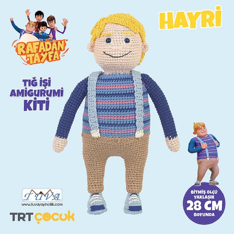 Amigurumi Seti, Rafadan Tayfa Hayri, Amigurumi Oyuncak LAK01