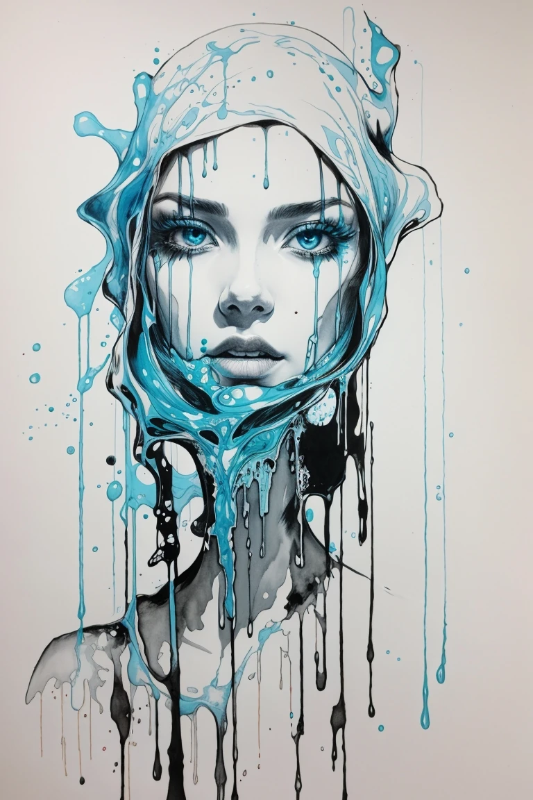 Renkli Baskılı Sayılarla Boyama Hobi Seti:  Renkli Kadın 10