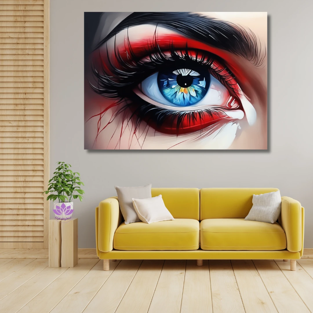 Sayılarla Boyama Hobi Seti Renkli Baskı: Renkli Göz