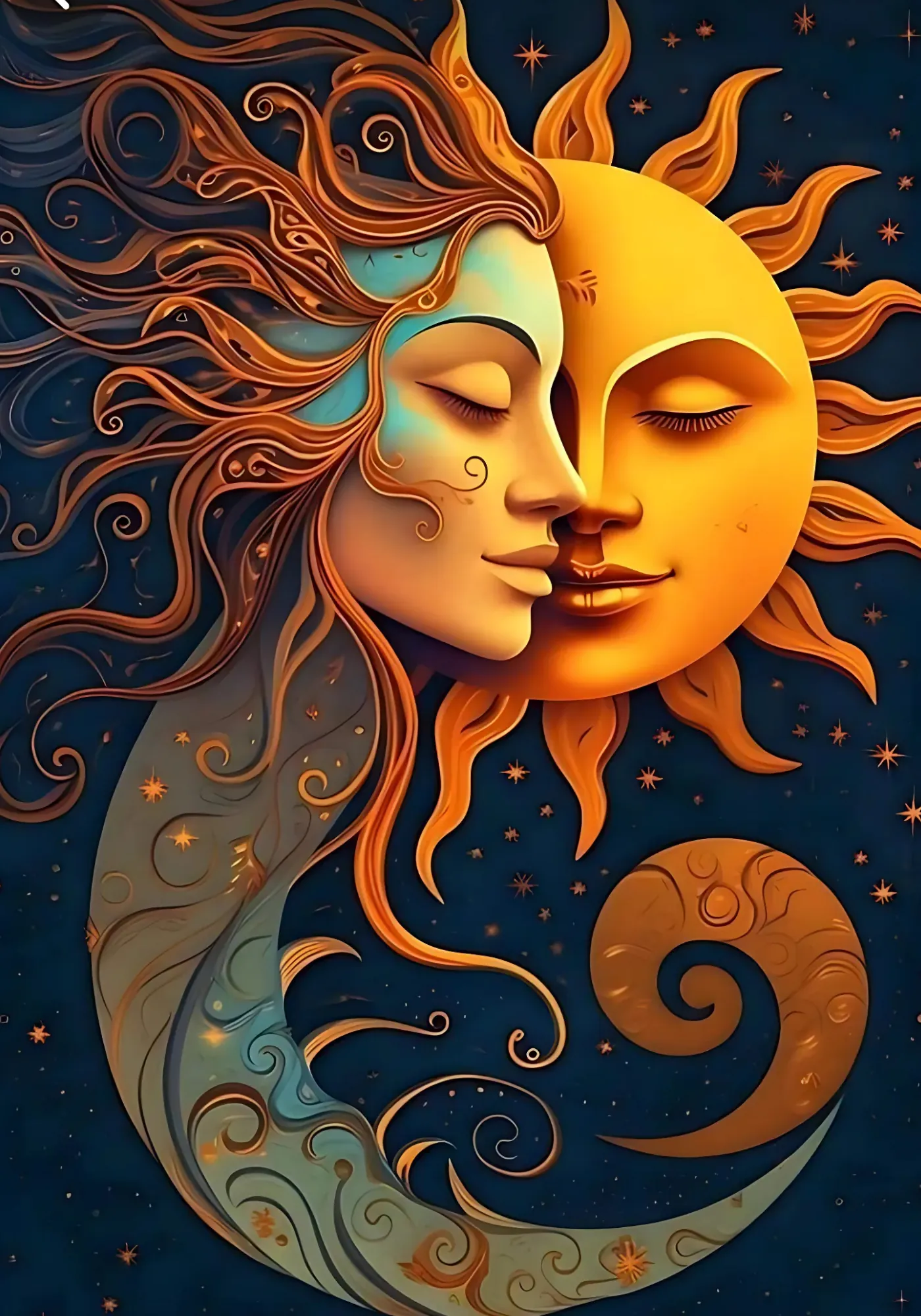 Renkli Baskılı Sayılarla Boyama Hobi Seti:  Ay ve Güneş 2