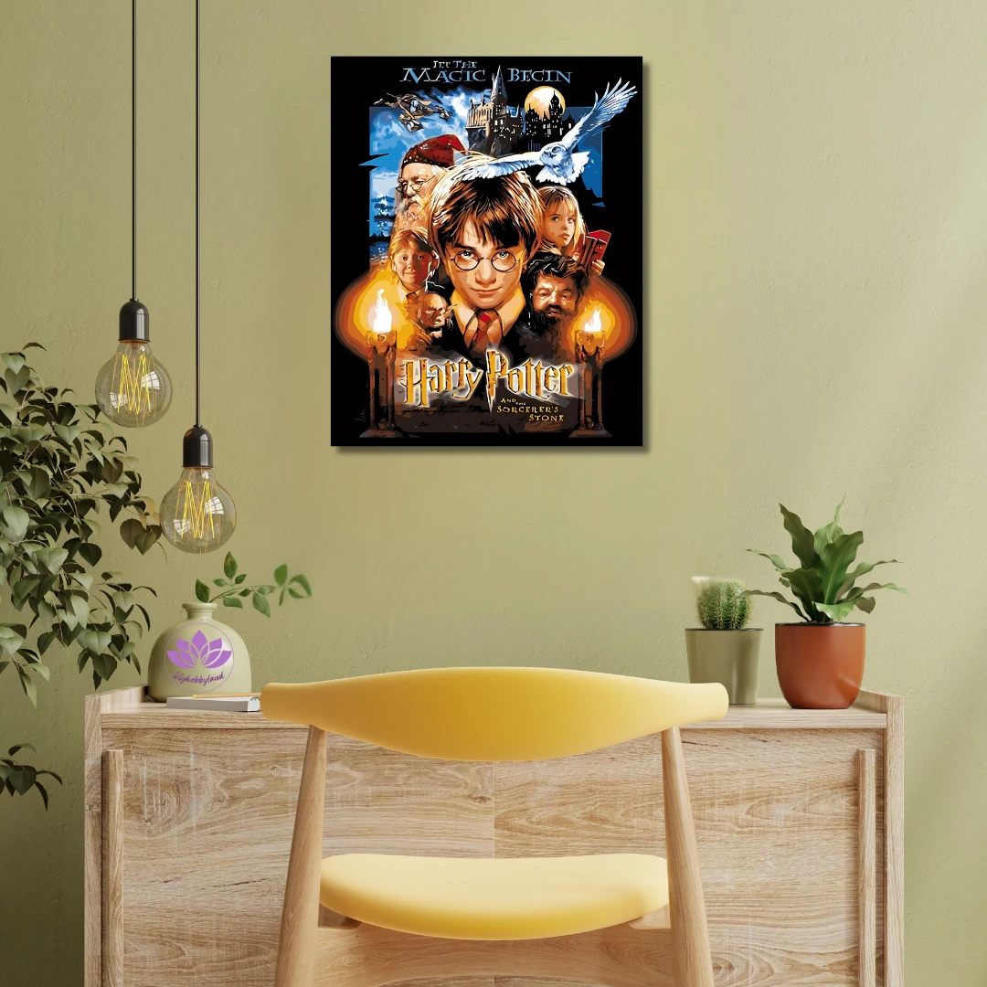 Sayılarla Boyama Seti Kasnağa Gerili: Harry Potter-Magic Begin, İlk Büyü